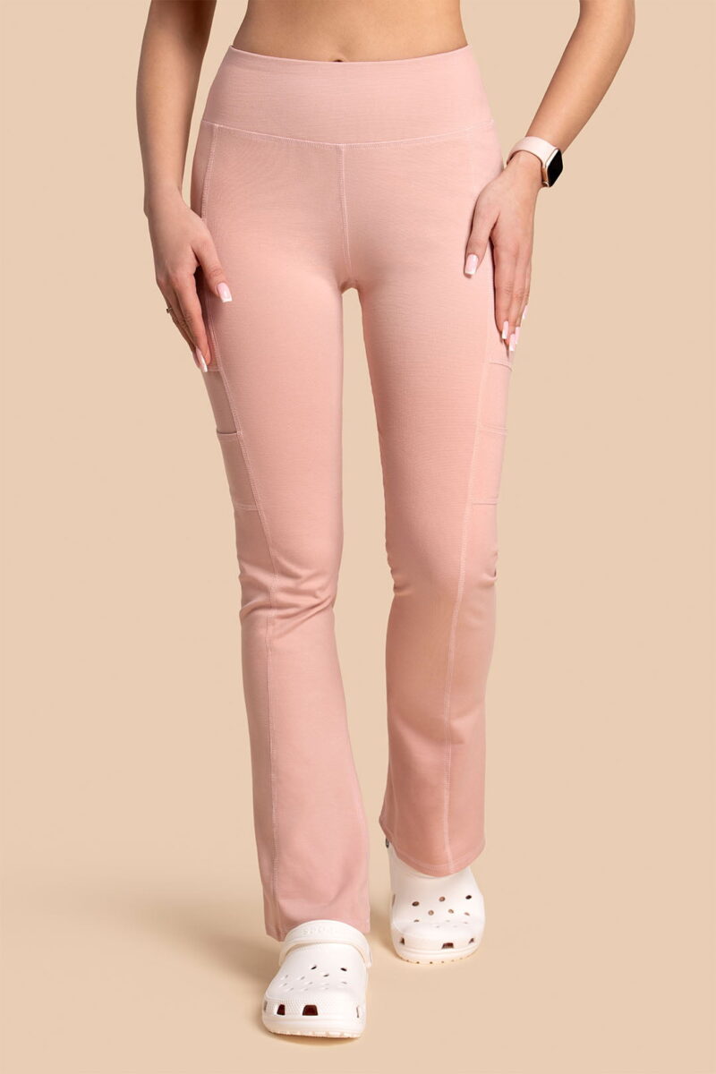 Spodnie medyczne damskie – Scrubs Yoga Pants różowe