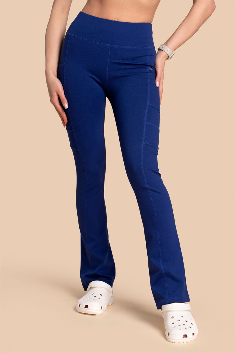 Spodnie medyczne damskie – Scrubs Yoga Pants granatowe