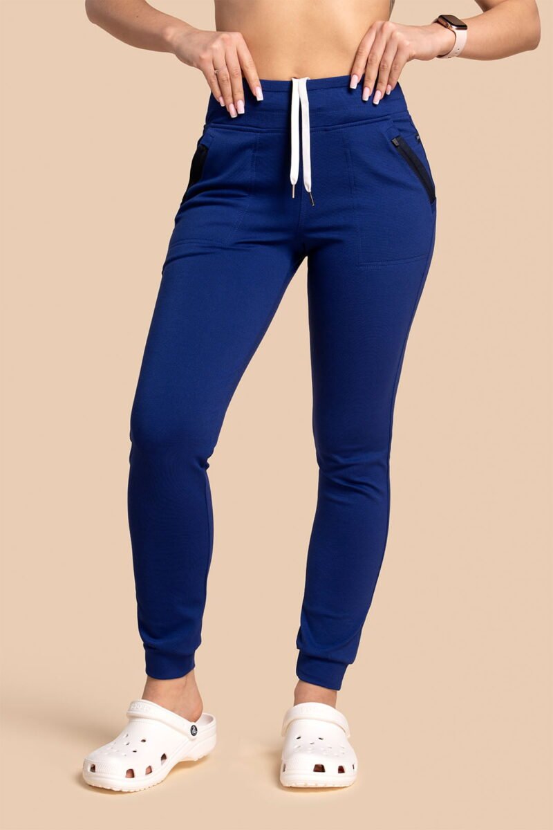 Spodnie medyczne damskie – Scrubs Joggery granatowe