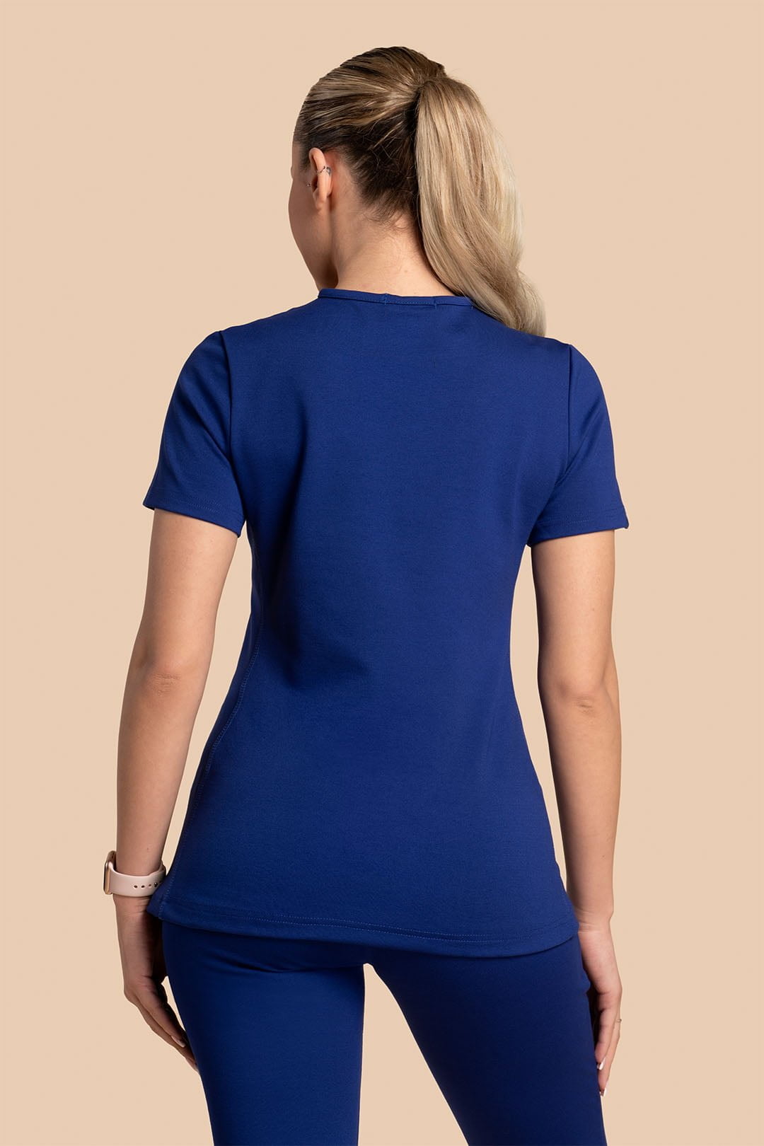 S4W_0011_Bluza medyczna damska - Scrubs Twozip Navy (3) Bluza medyczna damska – Scrubs Twozip granatowy