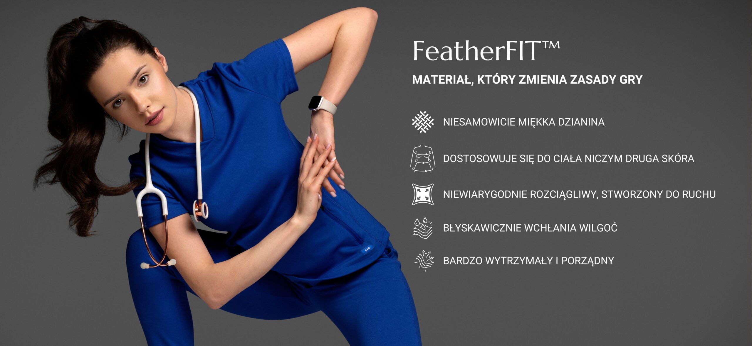 Materiał naszych scrubsów i jego cechy