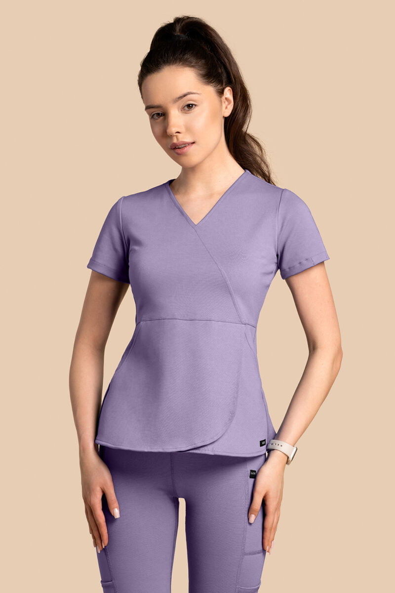 Bluza medyczna damska – Scrubs Tulip liliowa