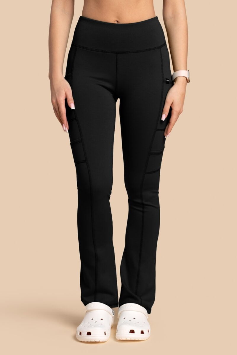 Spodnie medyczne damskie – Scrubs Yoga Pants czarne