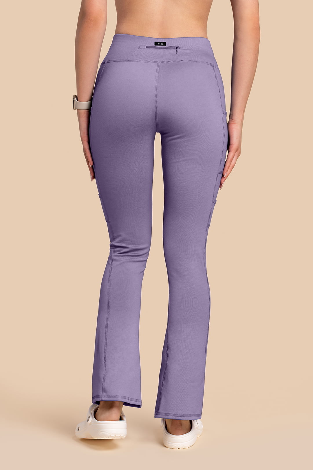 Spodnie Medyczne Damskie - Scrubs Yoga Pants Liliowe (4) Spodnie medyczne damskie – Scrubs Yoga Pants liliowe