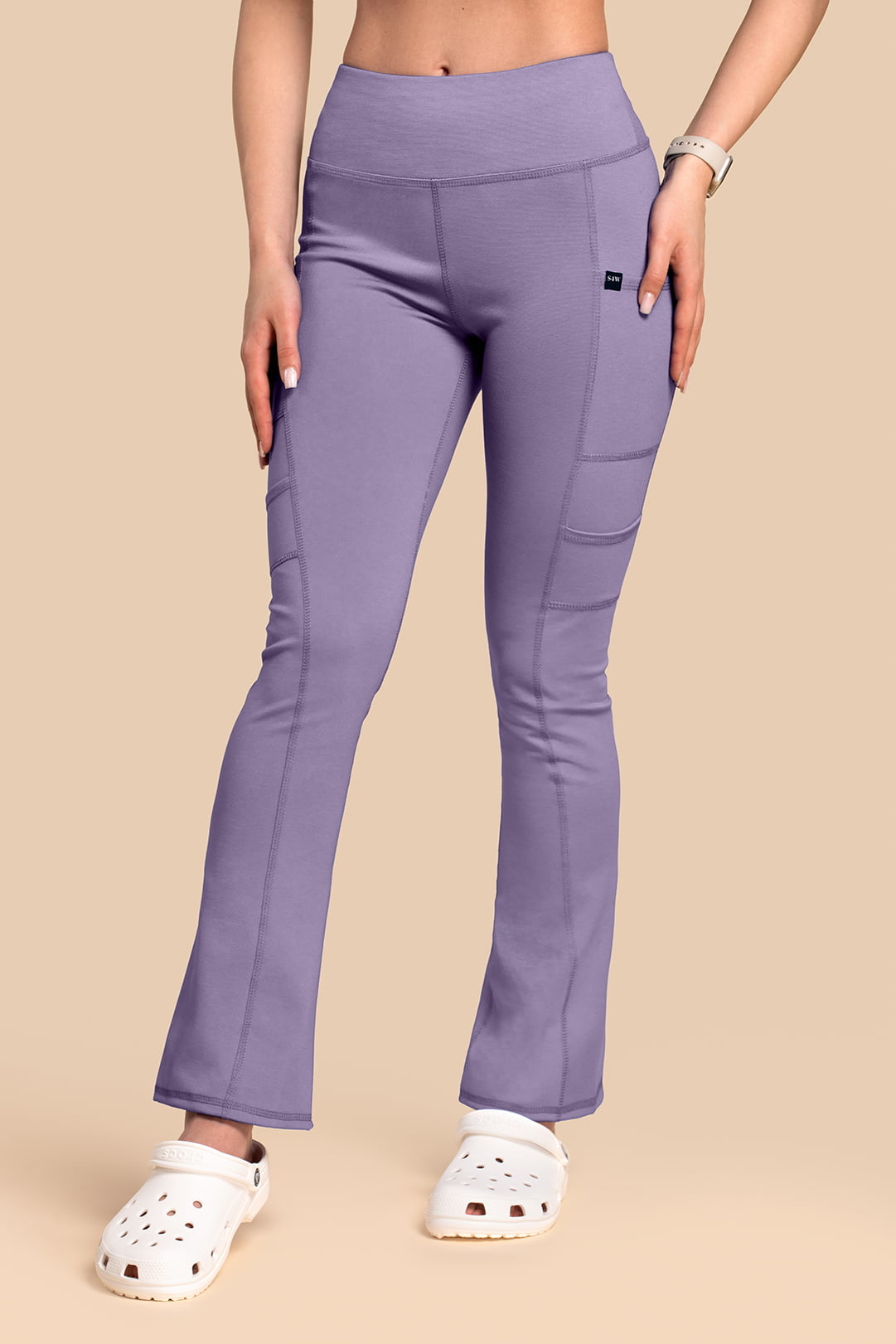 Spodnie Medyczne Damskie - Scrubs Yoga Pants Liliowe Spodnie medyczne damskie – Scrubs Yoga Pants liliowe