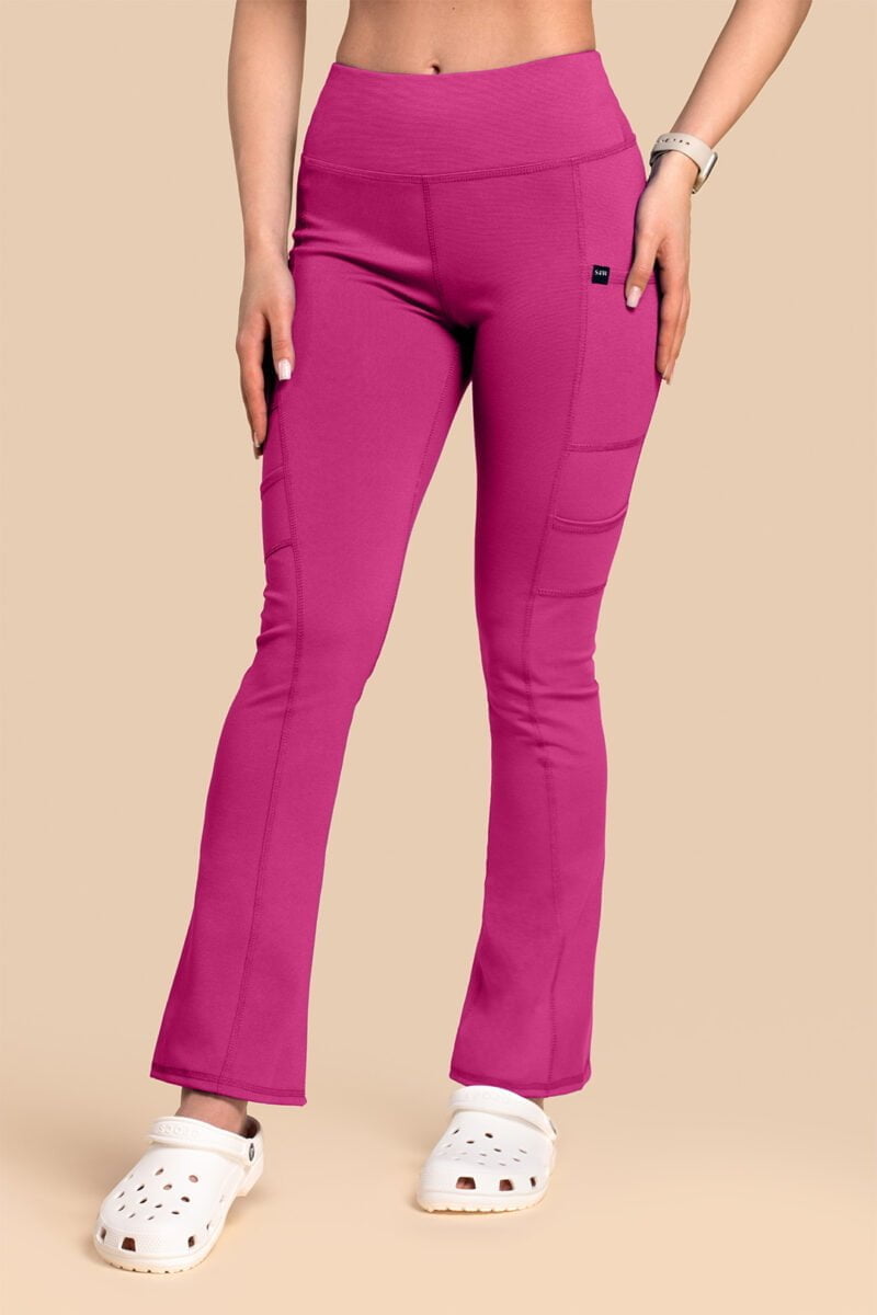 Spodnie medyczne damskie – Scrubs Yoga Pants magenta