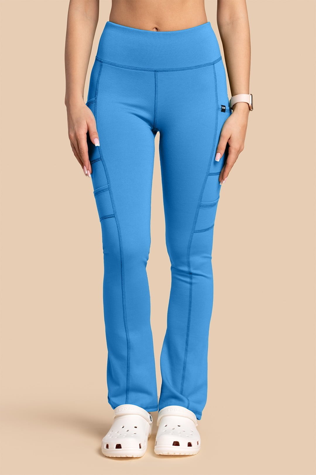 niebieski_0000s_0000_Spodnie Medyczne Damskie - Scrubs Yoga Pants Niebieskie Spodnie medyczne damskie – Scrubs Yoga Pants niebieskie