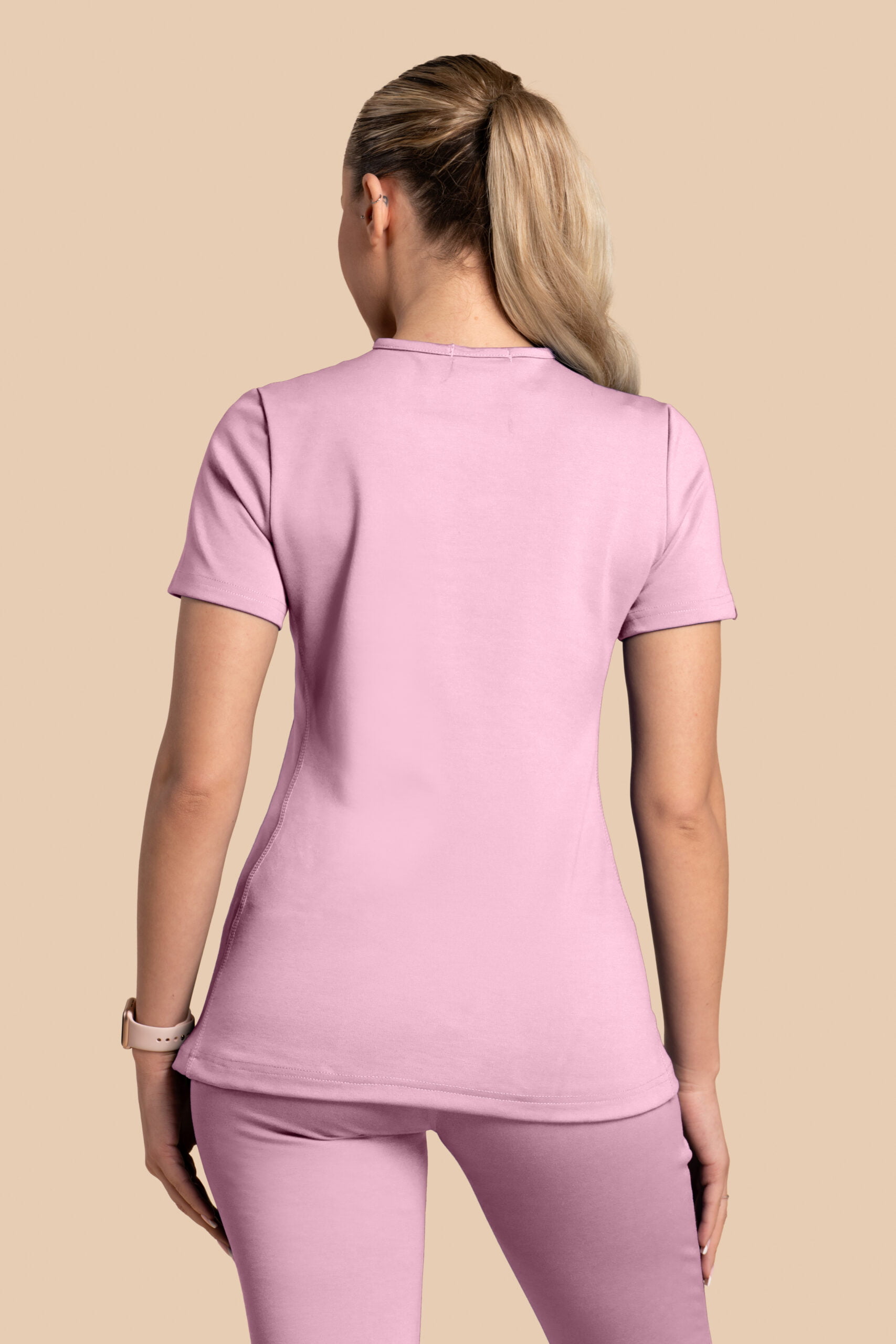 Bluza medyczna damska - Scrubs Twozip Cukierkowy Róż(2) Bluza medyczna damska – Scrubs Twozip cukierkowy róż