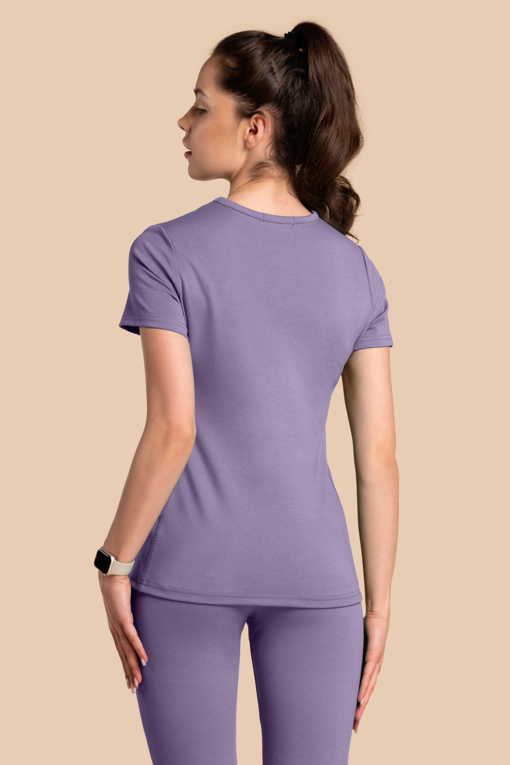 Bluza medyczna damska - Scrubs Twozip Liliowa(2) Bluza medyczna damska – Scrubs Twozip liliowa