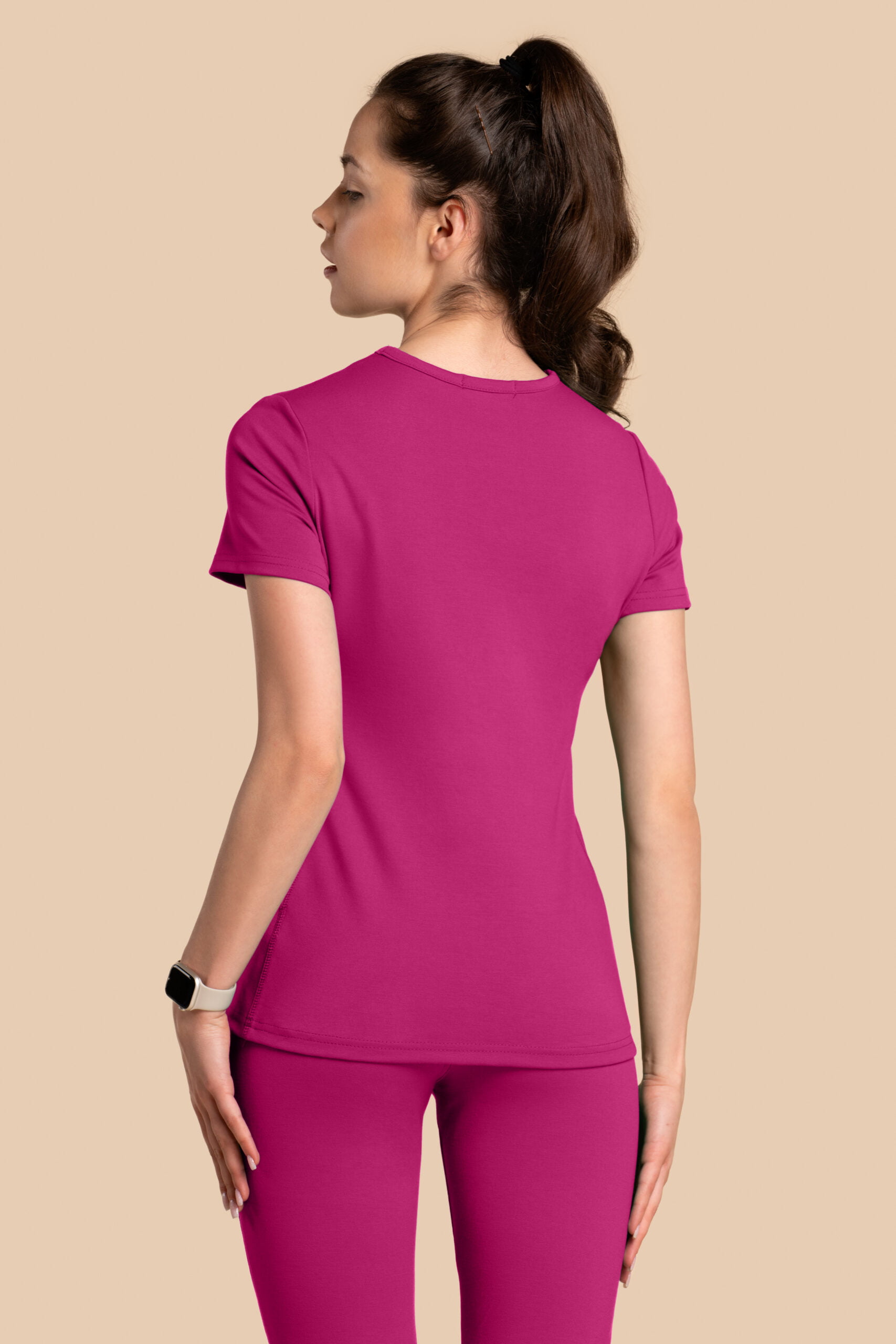 Bluza medyczna damska - Scrubs Twozip Magenta(2) Bluza medyczna damska – Scrubs Twozip magenta