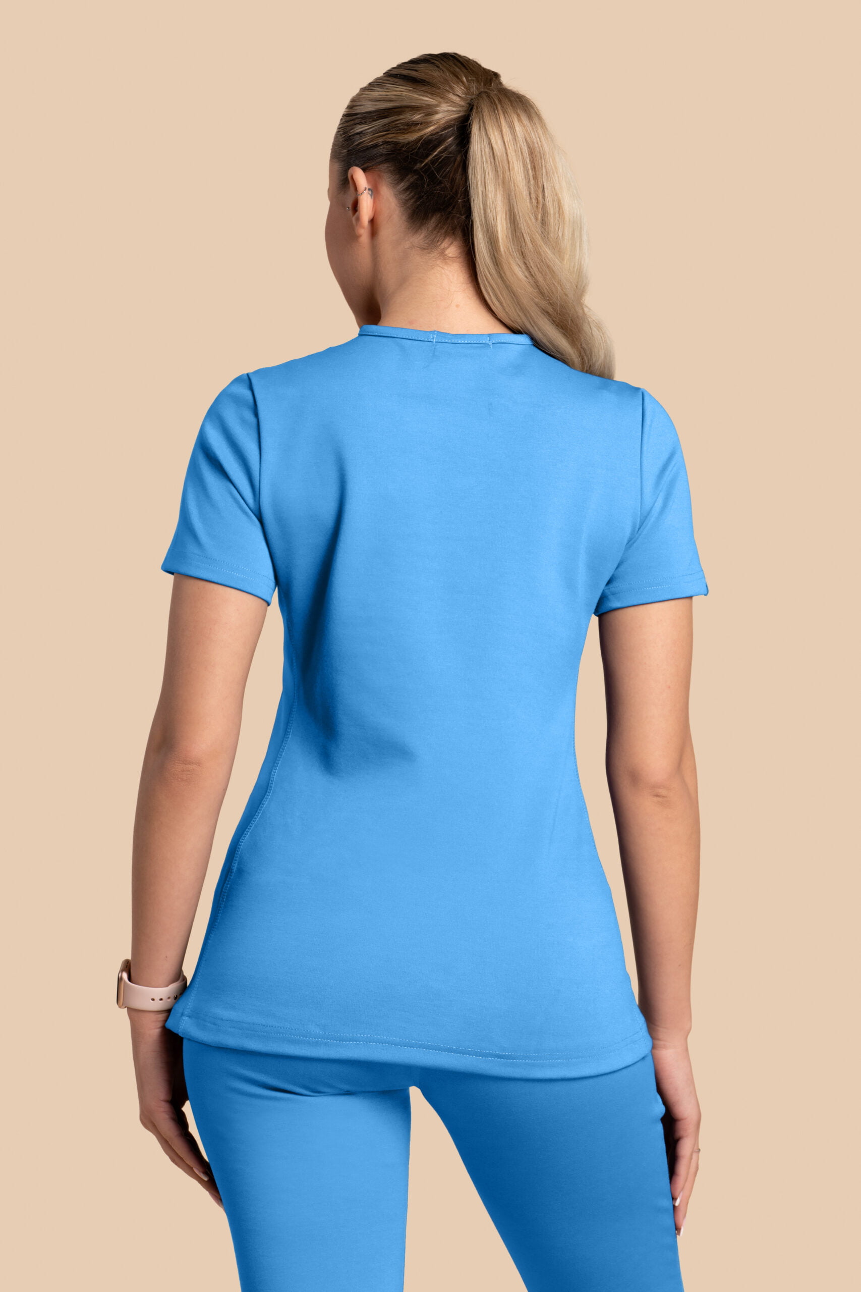 Bluza medyczna damska - Scrubs Twozip Niebieska (3) Bluza medyczna damska – Scrubs Twozip niebieska