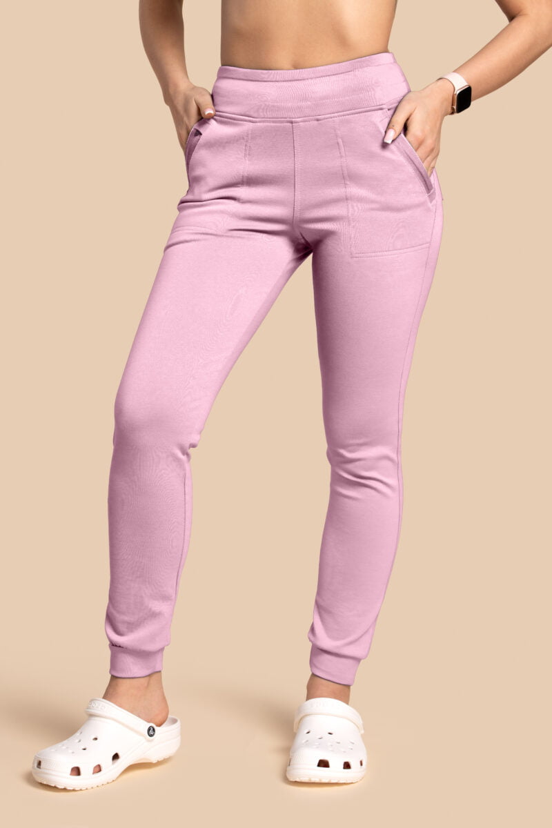 Spodnie medyczne damskie – Scrubs Joggery cukierkowy róż