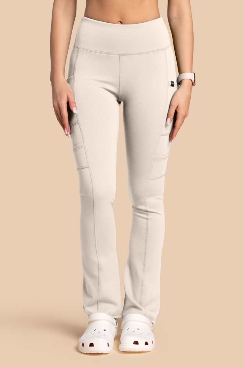 Spodnie medyczne damskie – Scrubs Yoga Pants beżowe